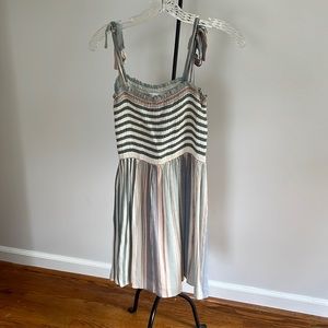Vestique Striped Multicolor Dress
